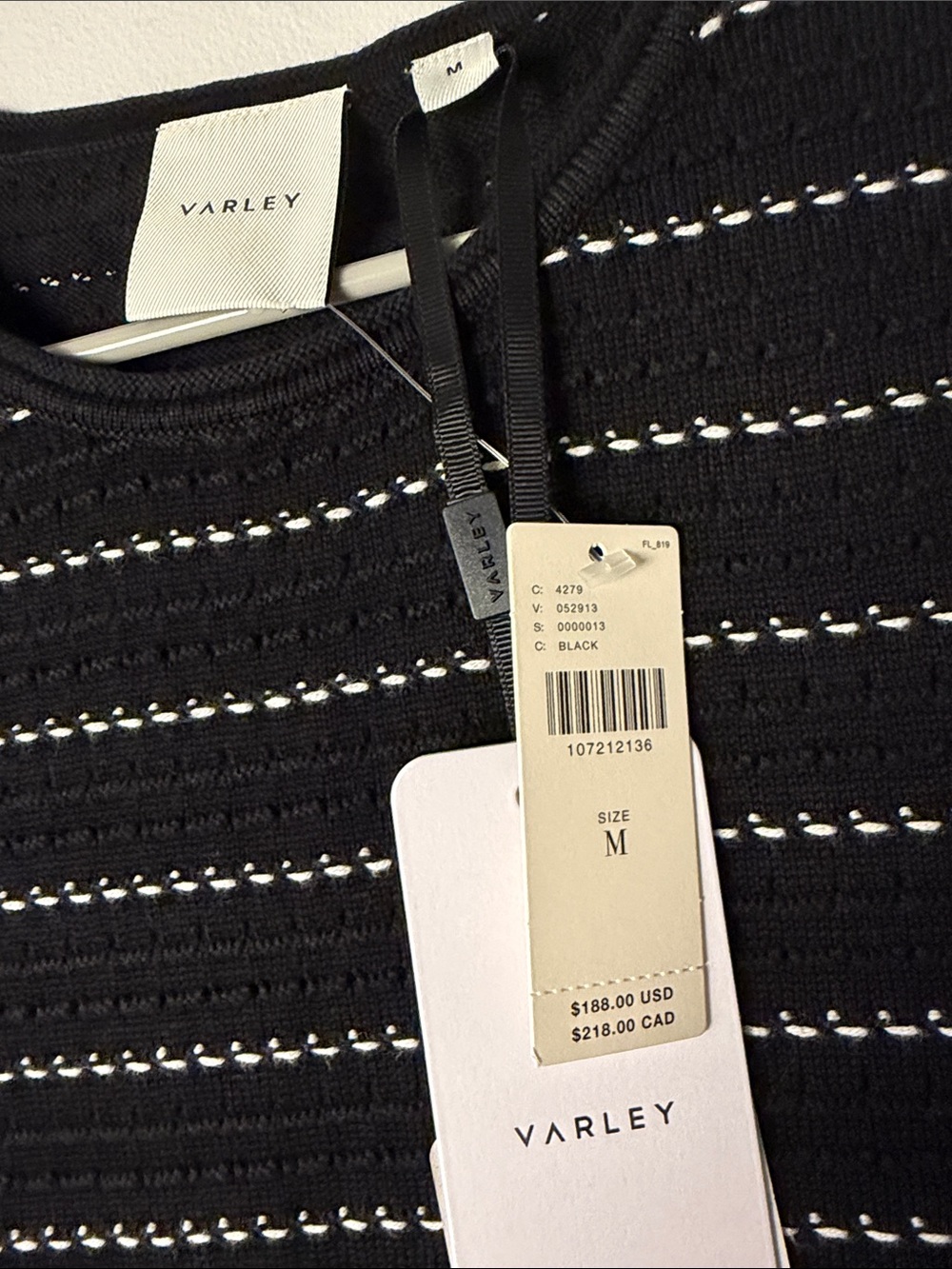 NWT Varley Beesley Stitch Knit Dress / M - Picture 4 of 4